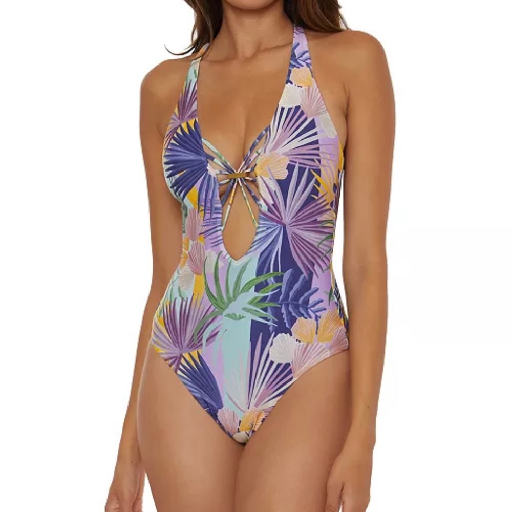 Becca Under The Sea Metallic One-Piece Swimsuit NWT